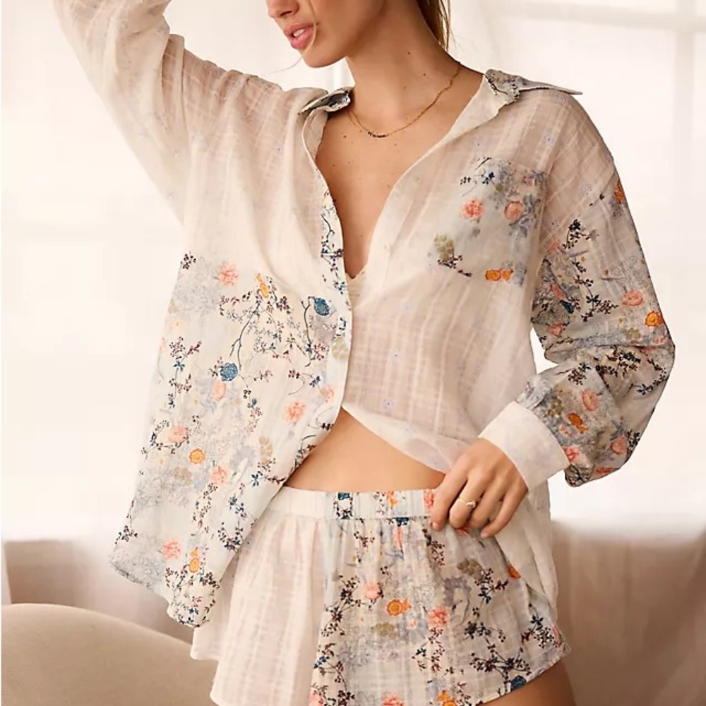 Eyelet Tunic Blouse - By Anthropologie